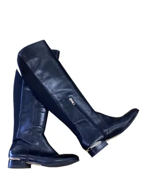 Boots Knee Flats By Ann Taylor In Black, Size: 9 Breathable Weekend Wanderer