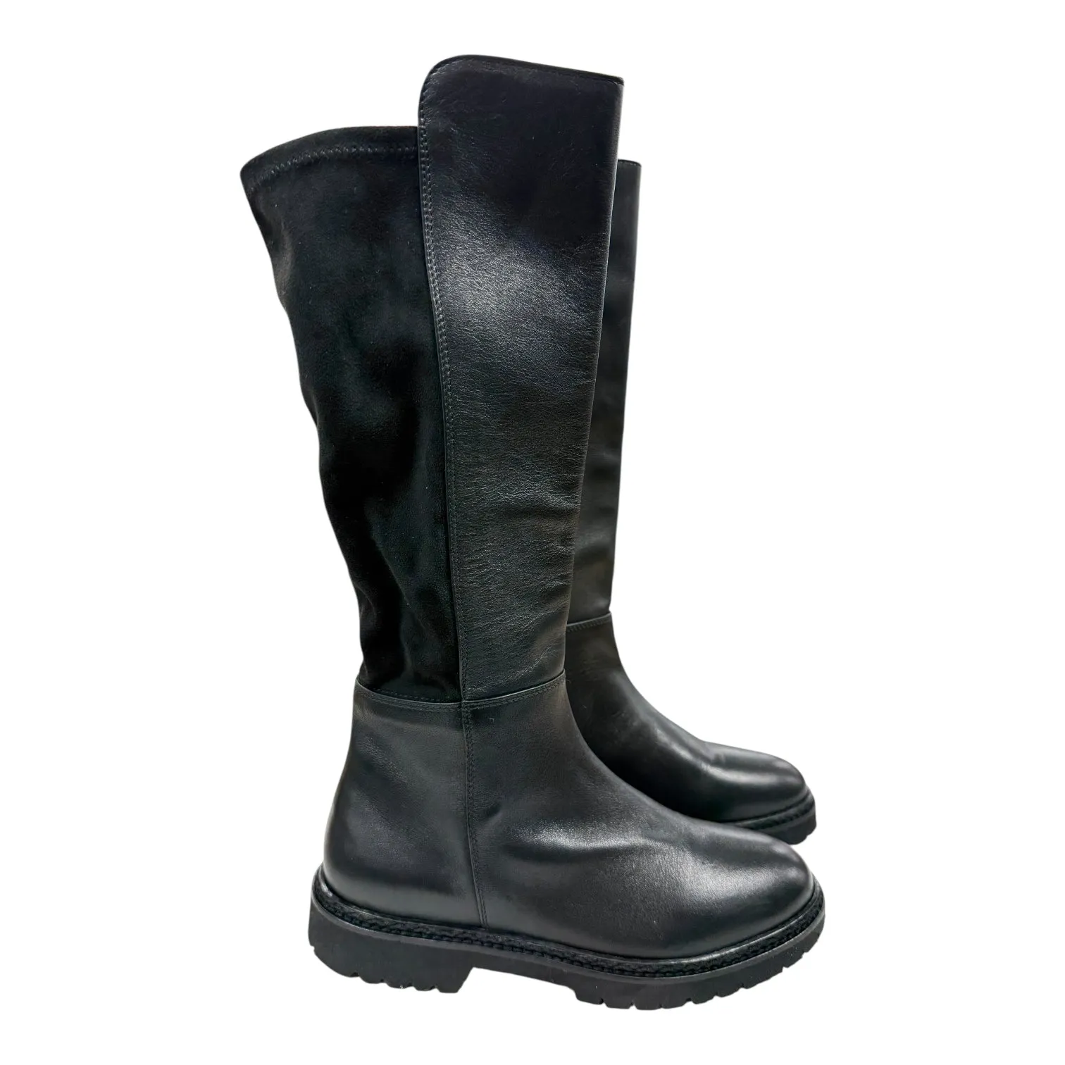 Eco Material Backcountry Camper Anti Odor Backcountry Camper Boots Knee Flats By Aquatalia In Black, Size:6.5