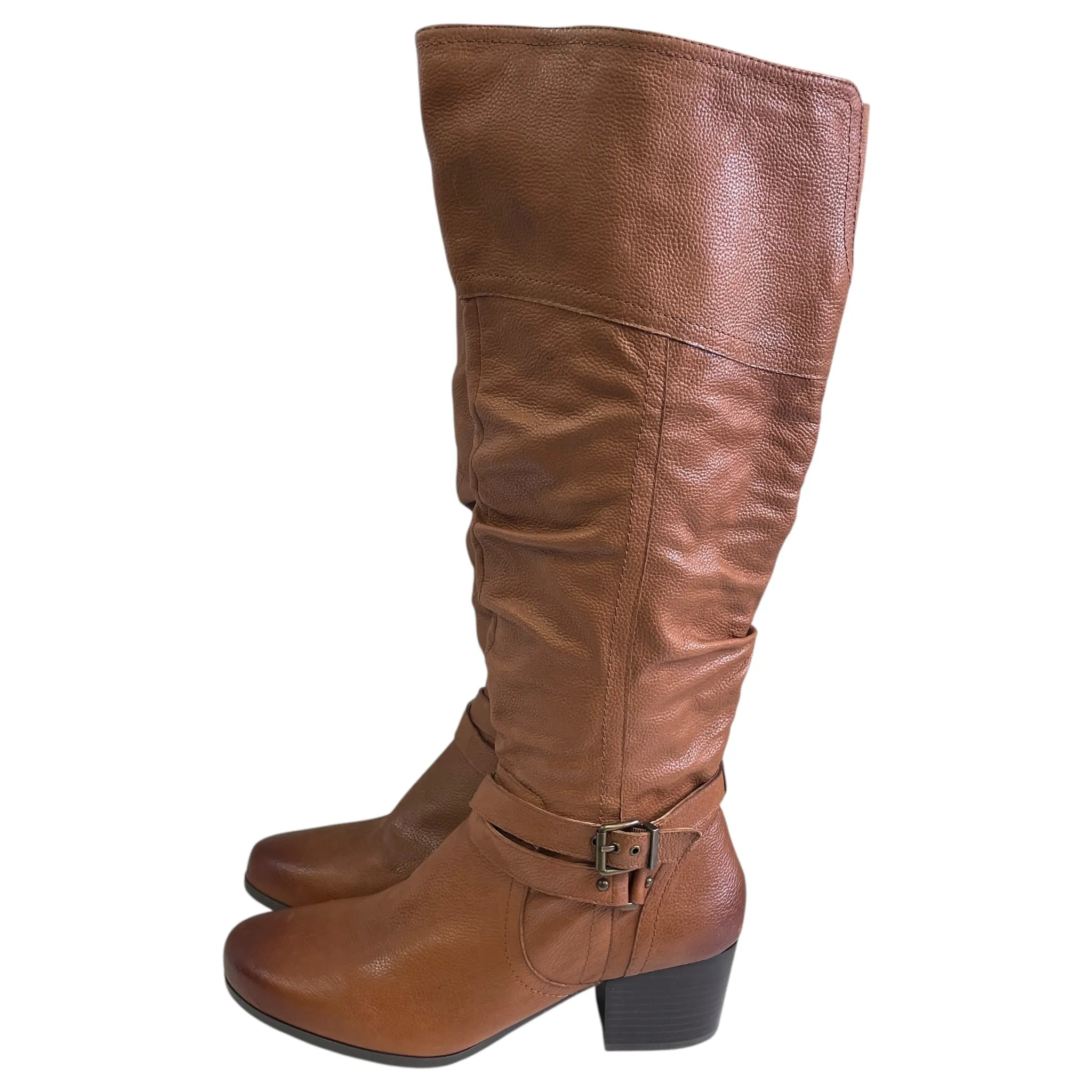 quick dry Boots Knee Flats By ARRAY In Tan, Size:12