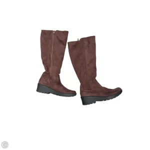 Boots Knee Flats By Bzees In Brown, Size: 10 Protective Sole Cozy And Warm