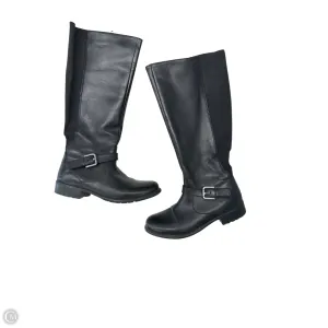 Boots Knee Flats By Clarks In Black, Size: 6 Travel Essential