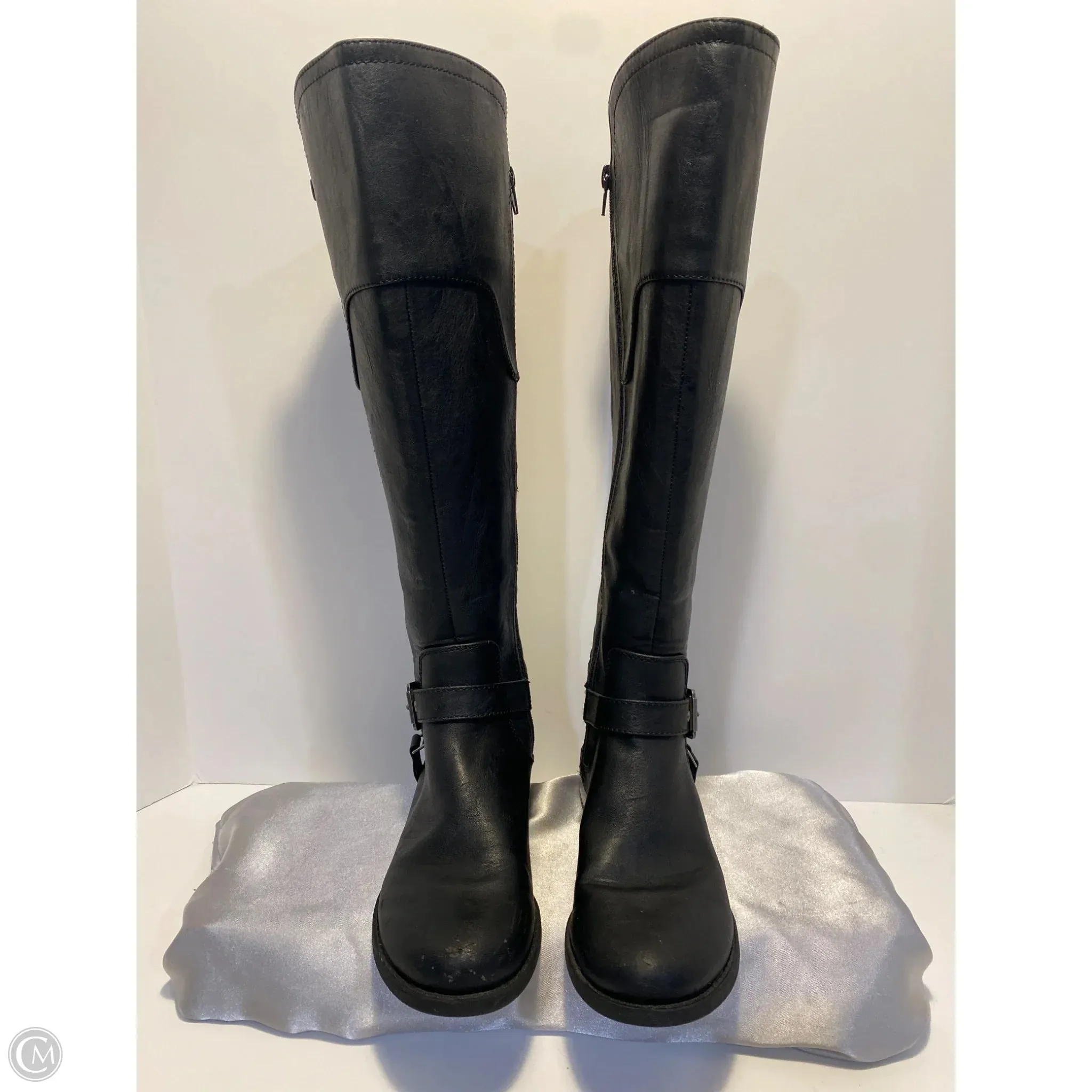 Winter Walk Rugged Built Rainy Day Commuter Boots Knee Flats By Clothes Mentor In Black, Size: 7