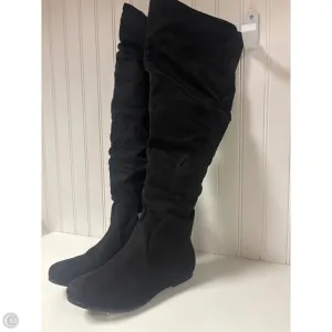 portable Boots Knee Flats By Clothes Mentor In Black, Size: 8.5