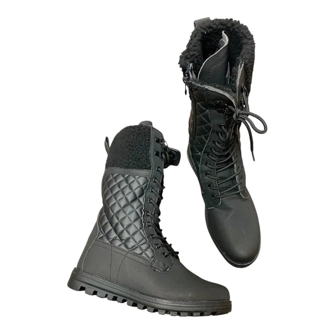 Work Boots Knee Flats By Cmc In Black, Size: 10