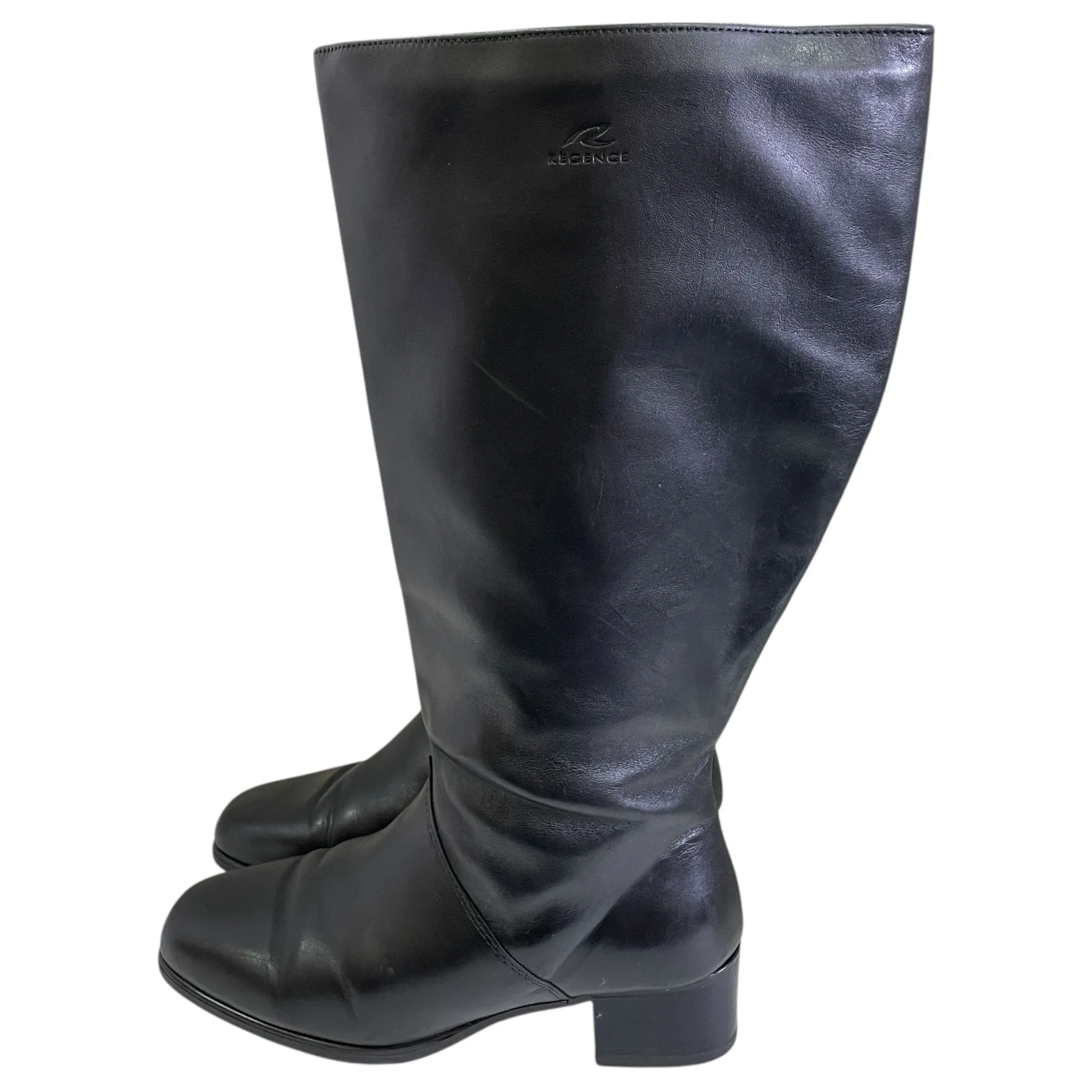 Boots Knee Flats By Cme In Black, Size:7.5 Compression Resistant Foam Waterproof City Walking