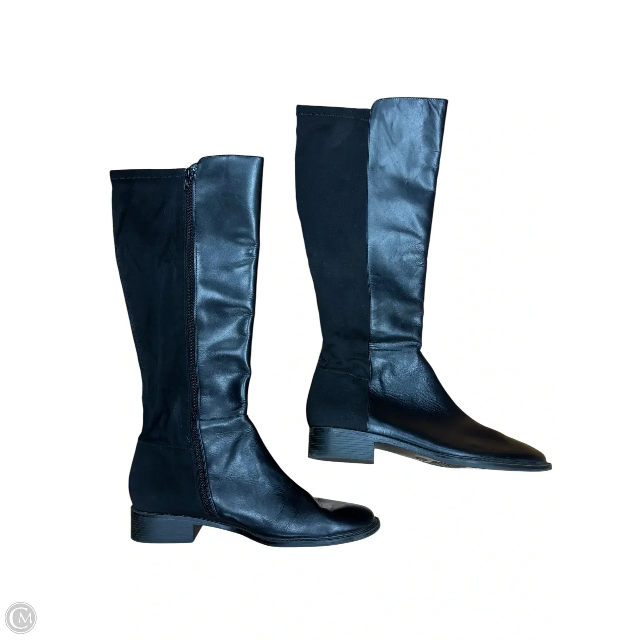 Seamless Fit hypoallergenic Boots Knee Flats By Covington In Black, Size: 8.5