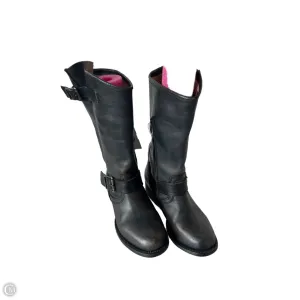 Heel Stabilizer Horse Riding Boots Knee Flats By Freebird In Black, Size: 6