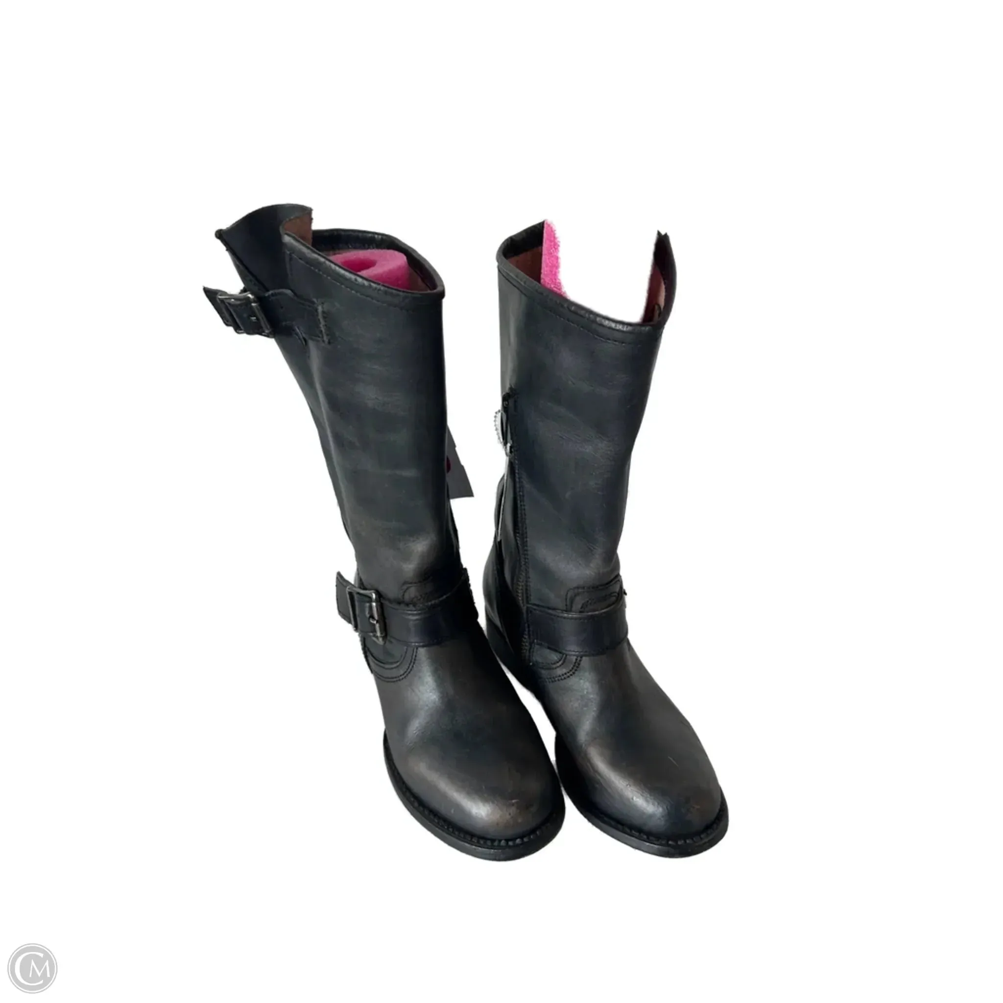 Heel Stabilizer Horse Riding Boots Knee Flats By Freebird In Black, Size: 6