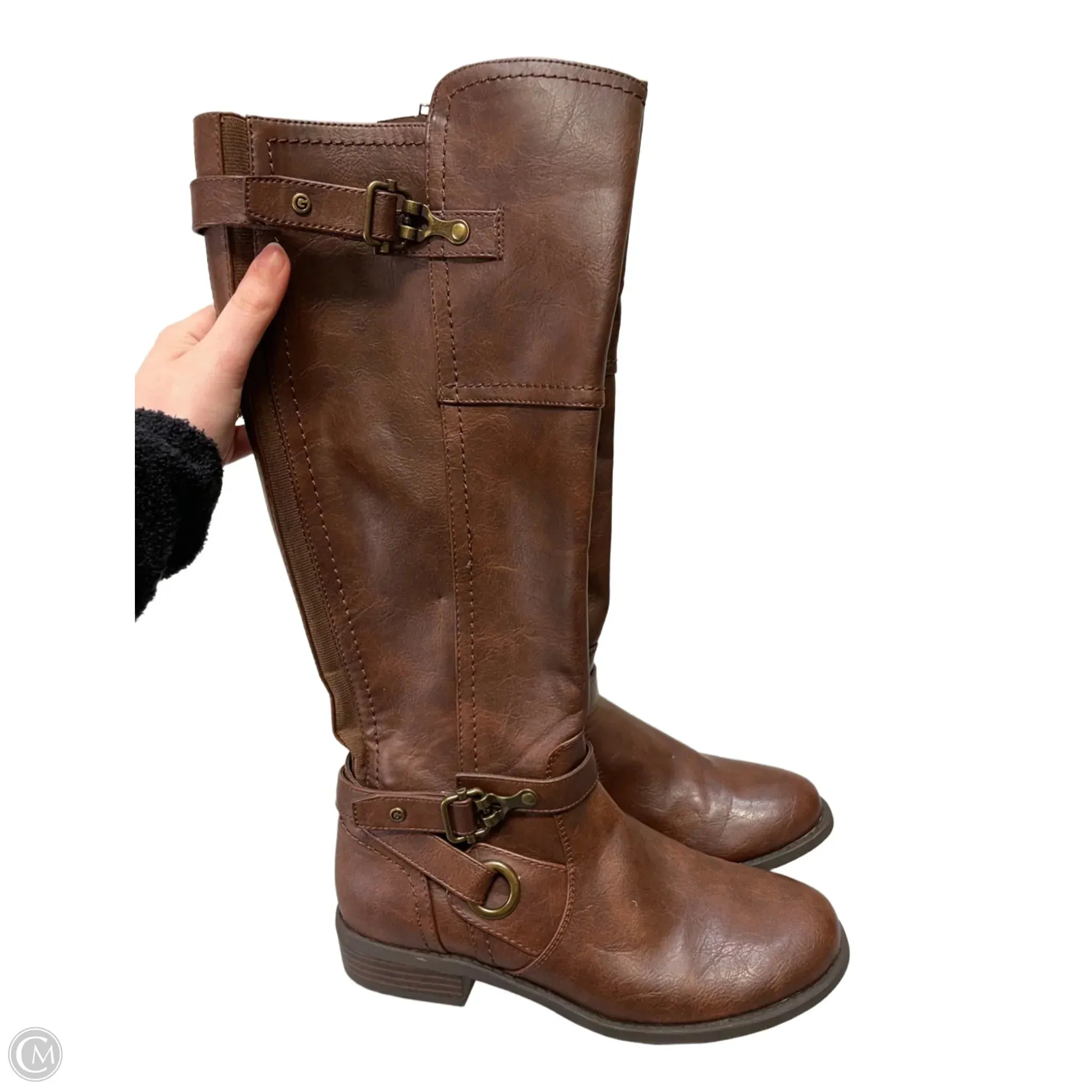 Boots Knee Flats By Guess In Brown, Size: 8.5 lightweight materials