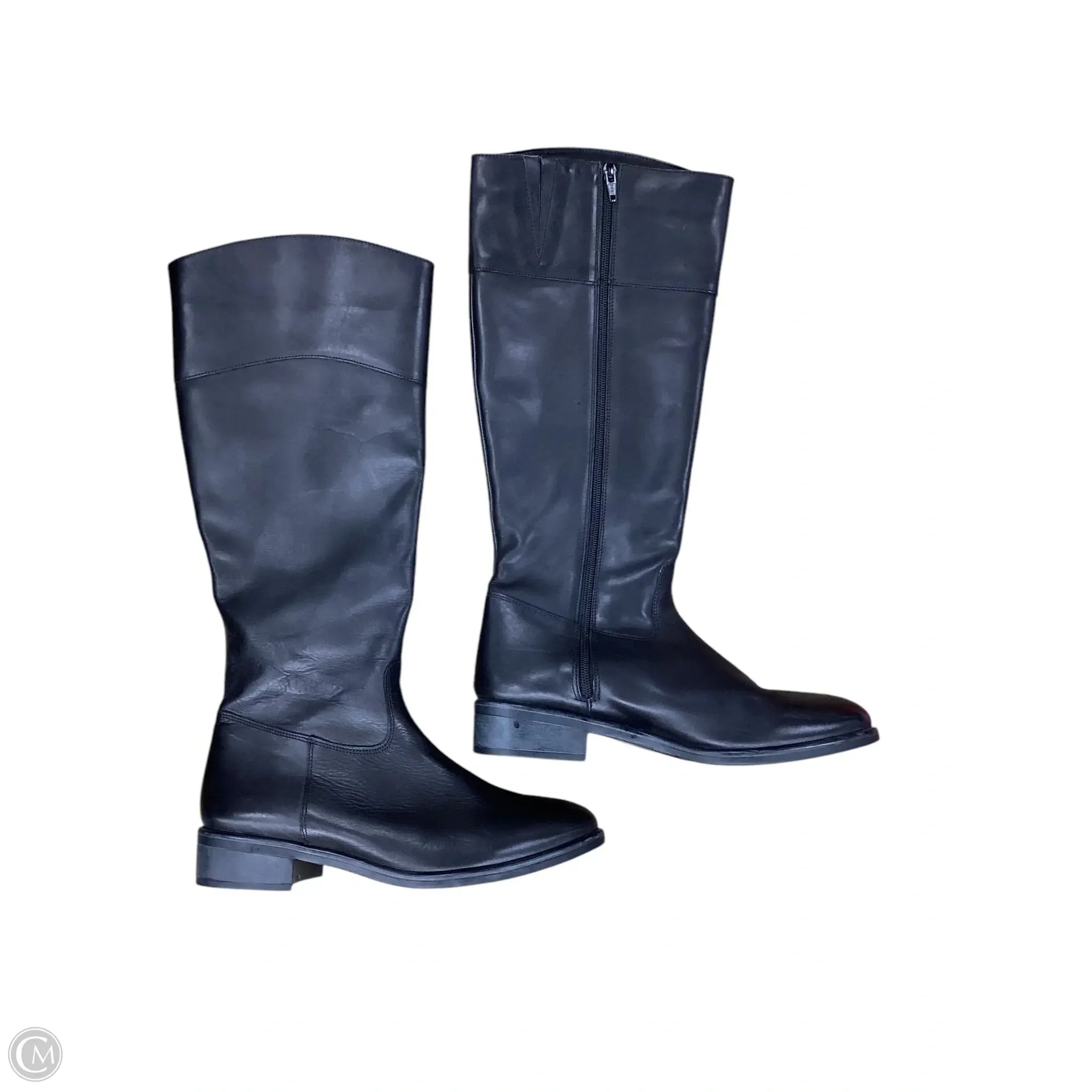 Boots Knee Flats By Italian Shoemakers In Black, Size: 9 Flexible Frame Rough Trail Hiker High Utility