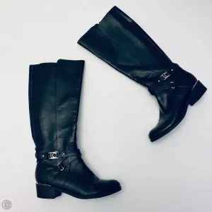 Impact Diffusion Layer Neutral Finish Boots Knee Flats By Liz Claiborne In Black, Size: 6.5