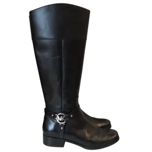 Boots Knee Flats By Michael By Michael Kors In Black, Size:9 Winter Scene Cushioned Step Trail Exploration