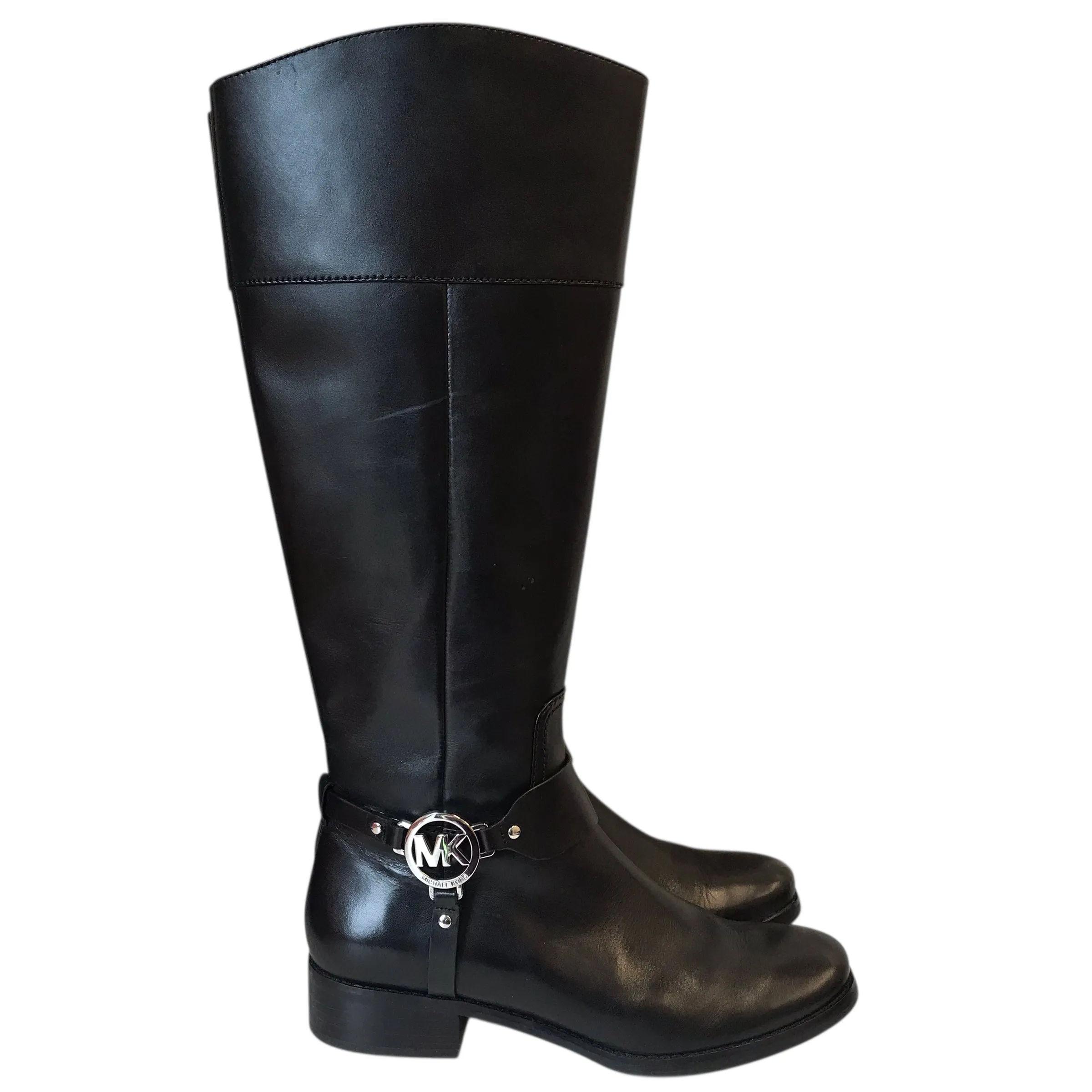 Boots Knee Flats By Michael By Michael Kors In Black, Size:9 Winter Scene Cushioned Step Trail Exploration