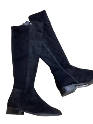 Insulated Comfort Boots Knee Flats By Michael Kors In Black, Size: 5.5