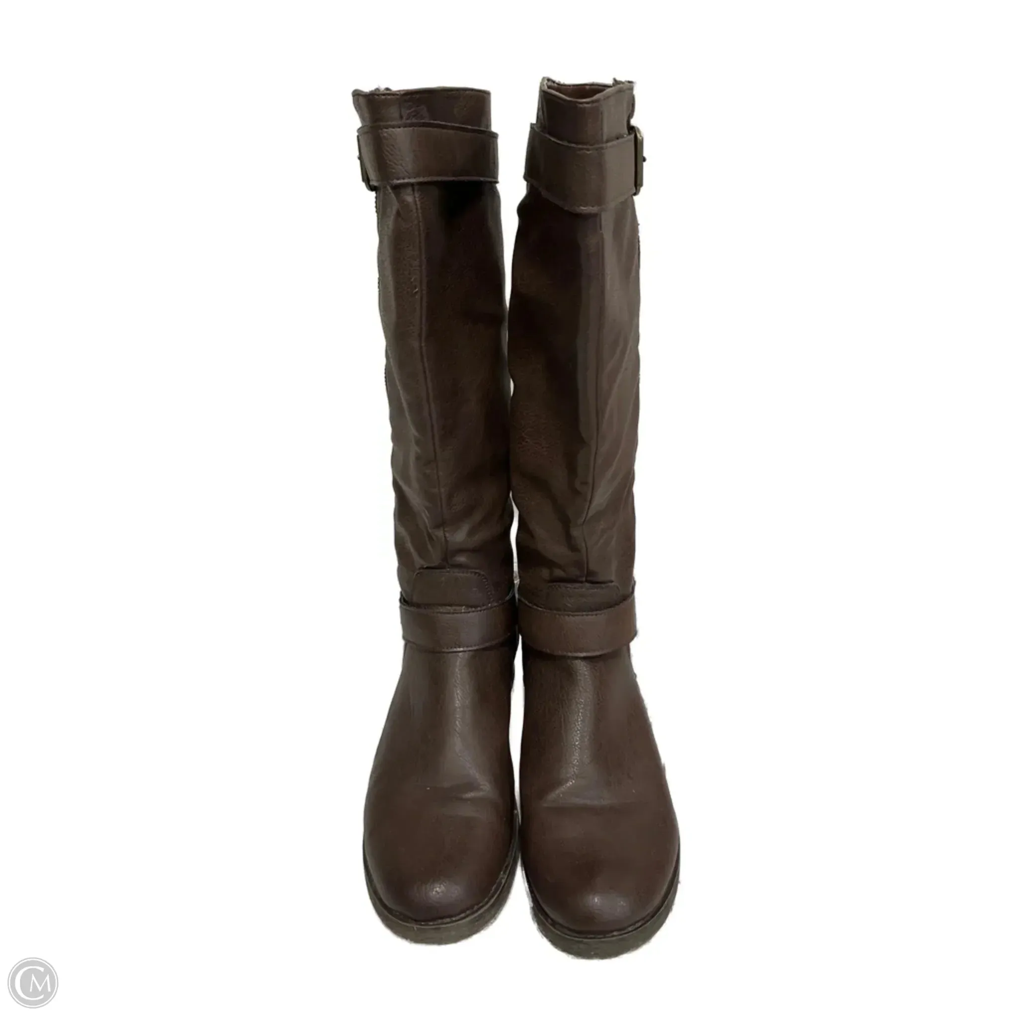 Slip Resistant Mountain Climber Low Profile Functional Minimalist Boots Knee Flats By Nicole In Brown, Size: 8