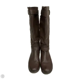 Slip Resistant Mountain Climber Low Profile Functional Minimalist Boots Knee Flats By Nicole In Brown, Size: 8