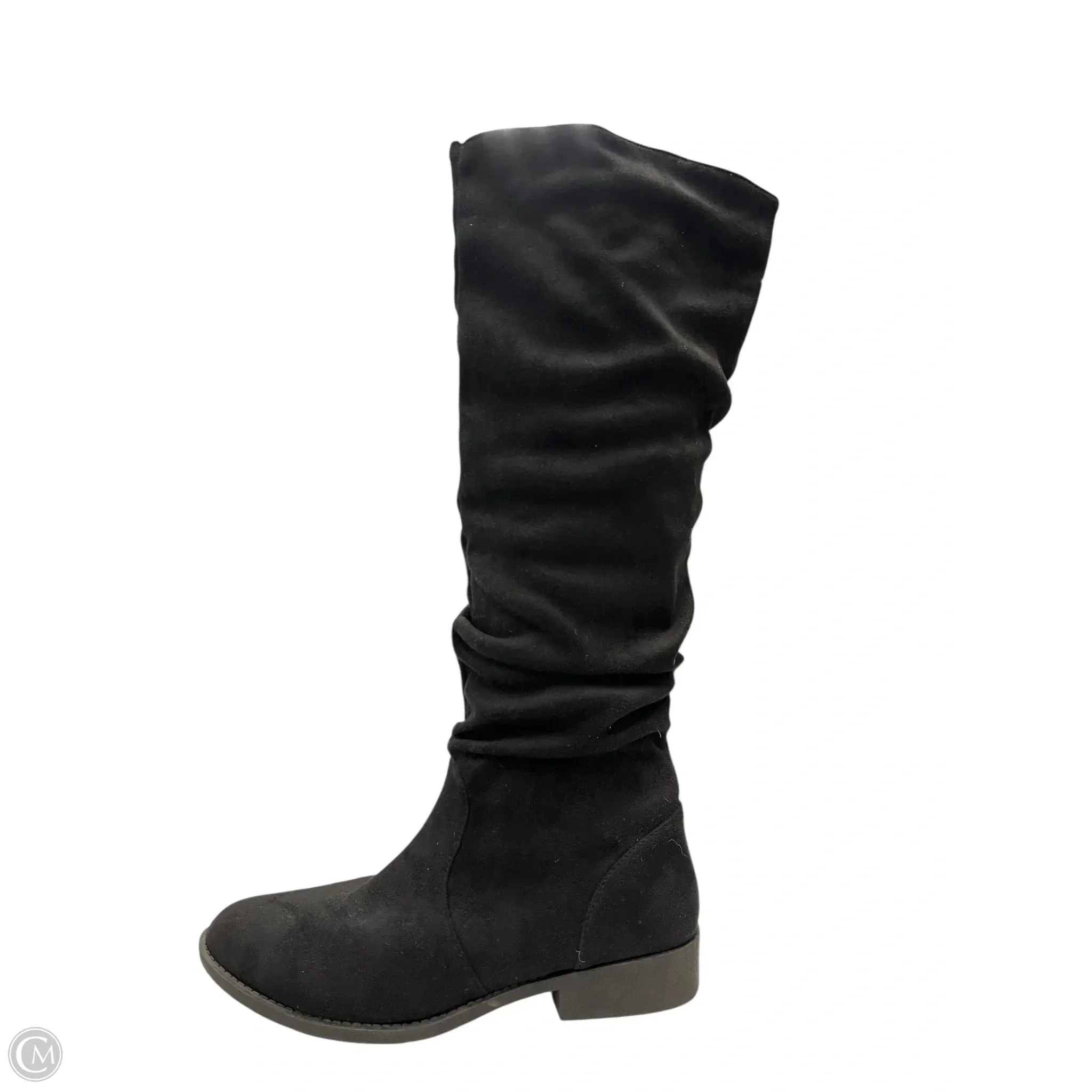 Boots Knee Flats By Qupid In Black, Size: 8 Quick Drying Functional Minimalist