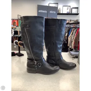 Boots Knee Flats By Rampage In Black, Size: 7.5 Subtle Lines Impact Absorbing Heel