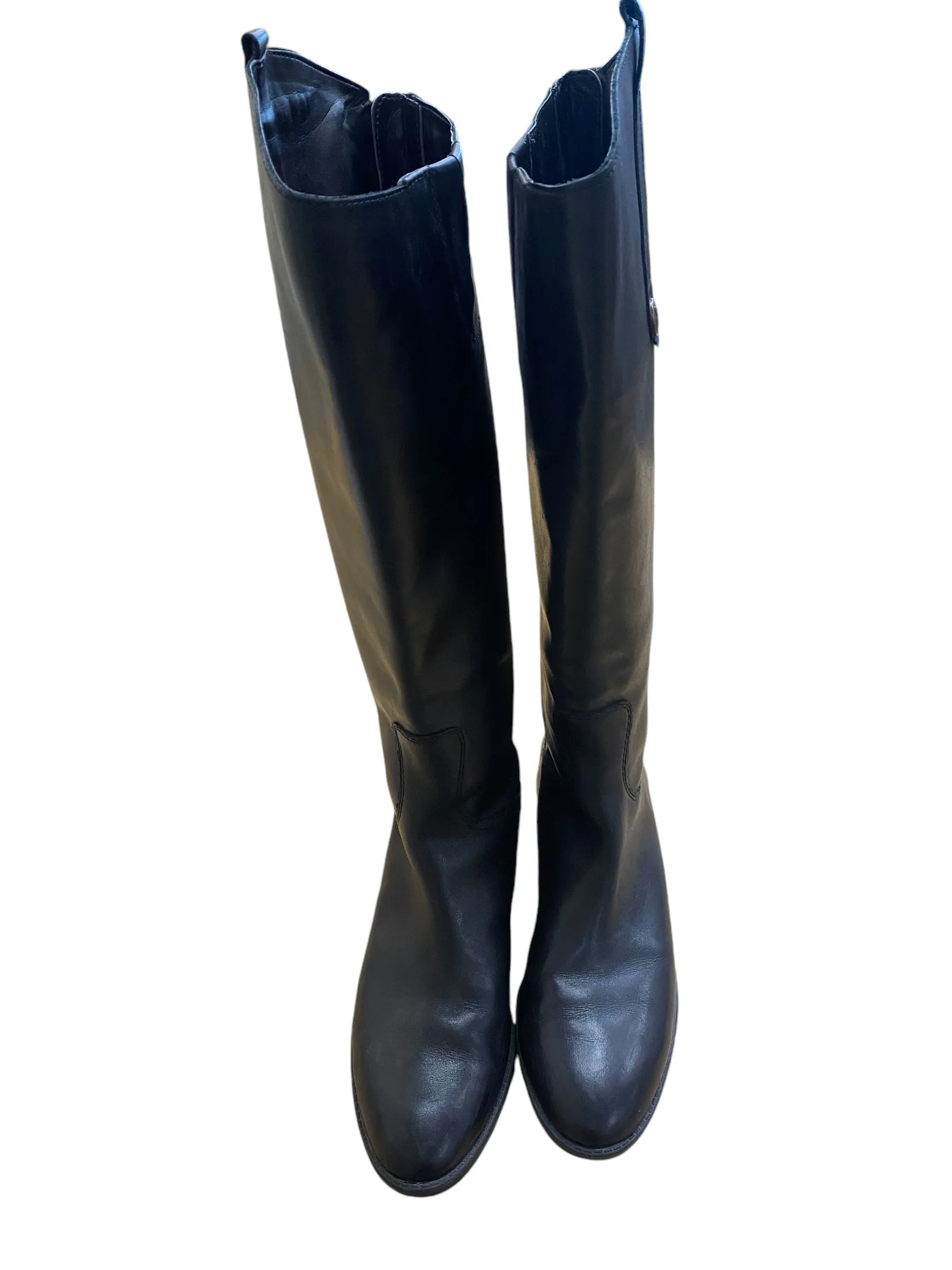 Boots Knee Flats By Sam Edelman In Black, Size: 7.5 Clean Form Breathable All Day Wear