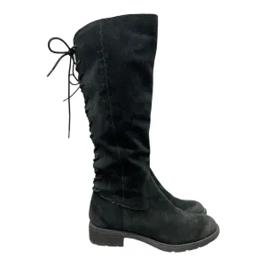 Boots Knee Flats By Sofft In Black, Size:7 Compression Resistant Foam Dry Guard