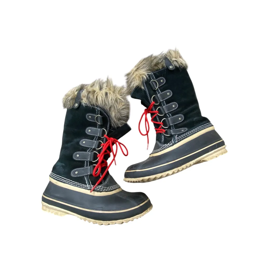 Boots Knee Flats By Sorel In Black & Brown, Size: 7 Freelancer Breathable Upper