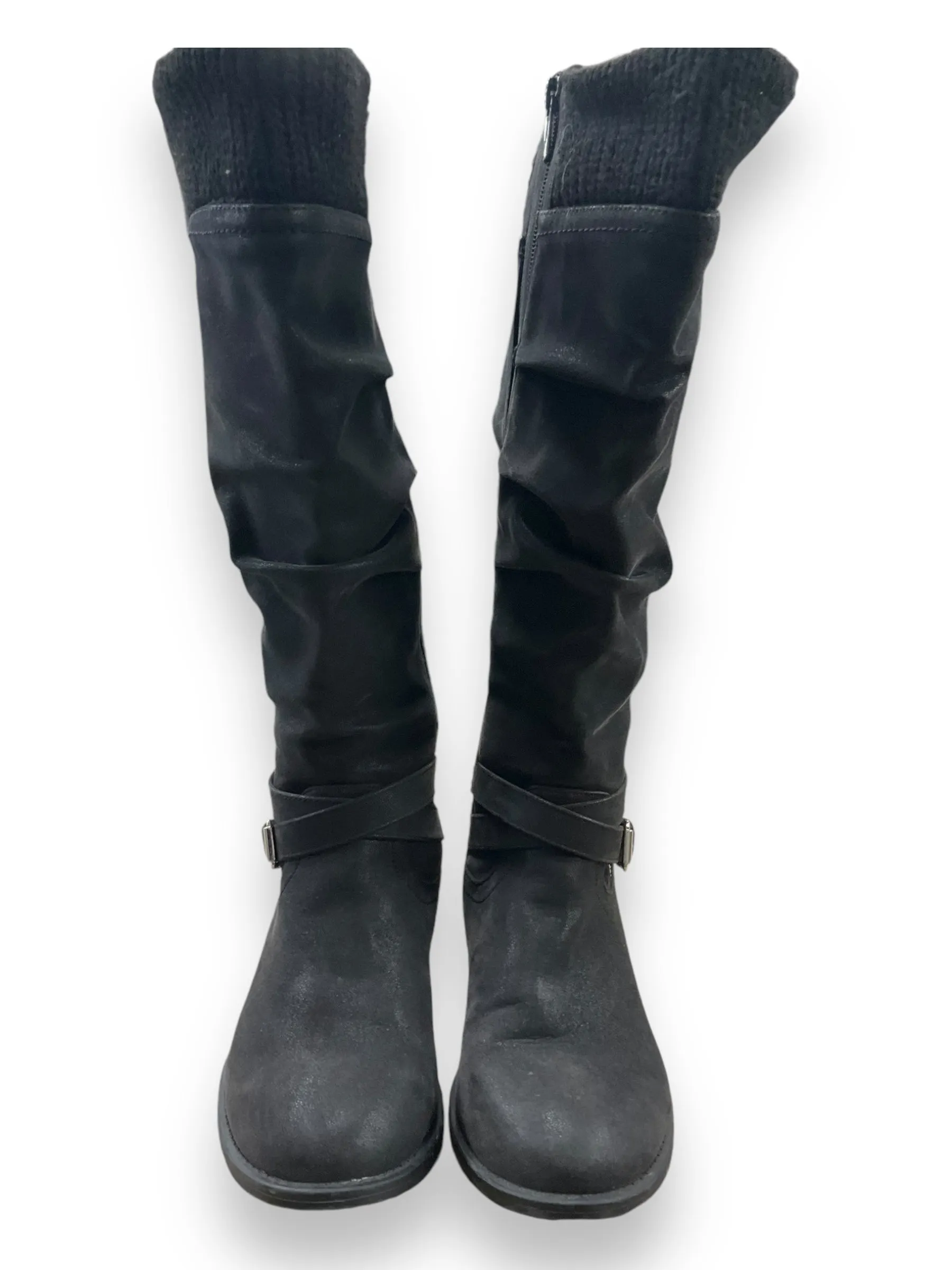 Boots Knee Flats By Torrid In Grey, Size: 8 Archaeologist