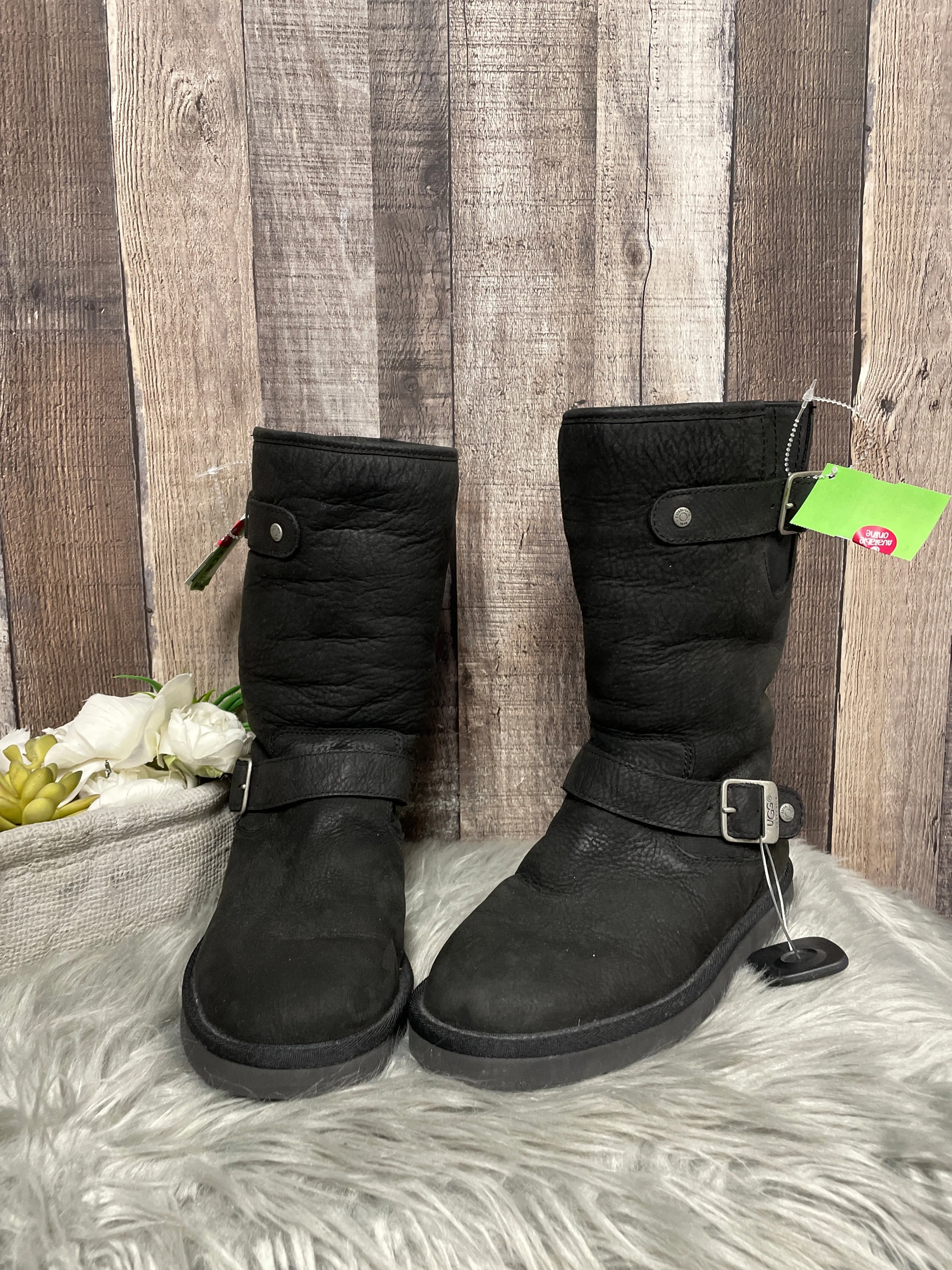 Waterproof Weekend Wanderer Boots Knee Flats By Ugg  Size: 6