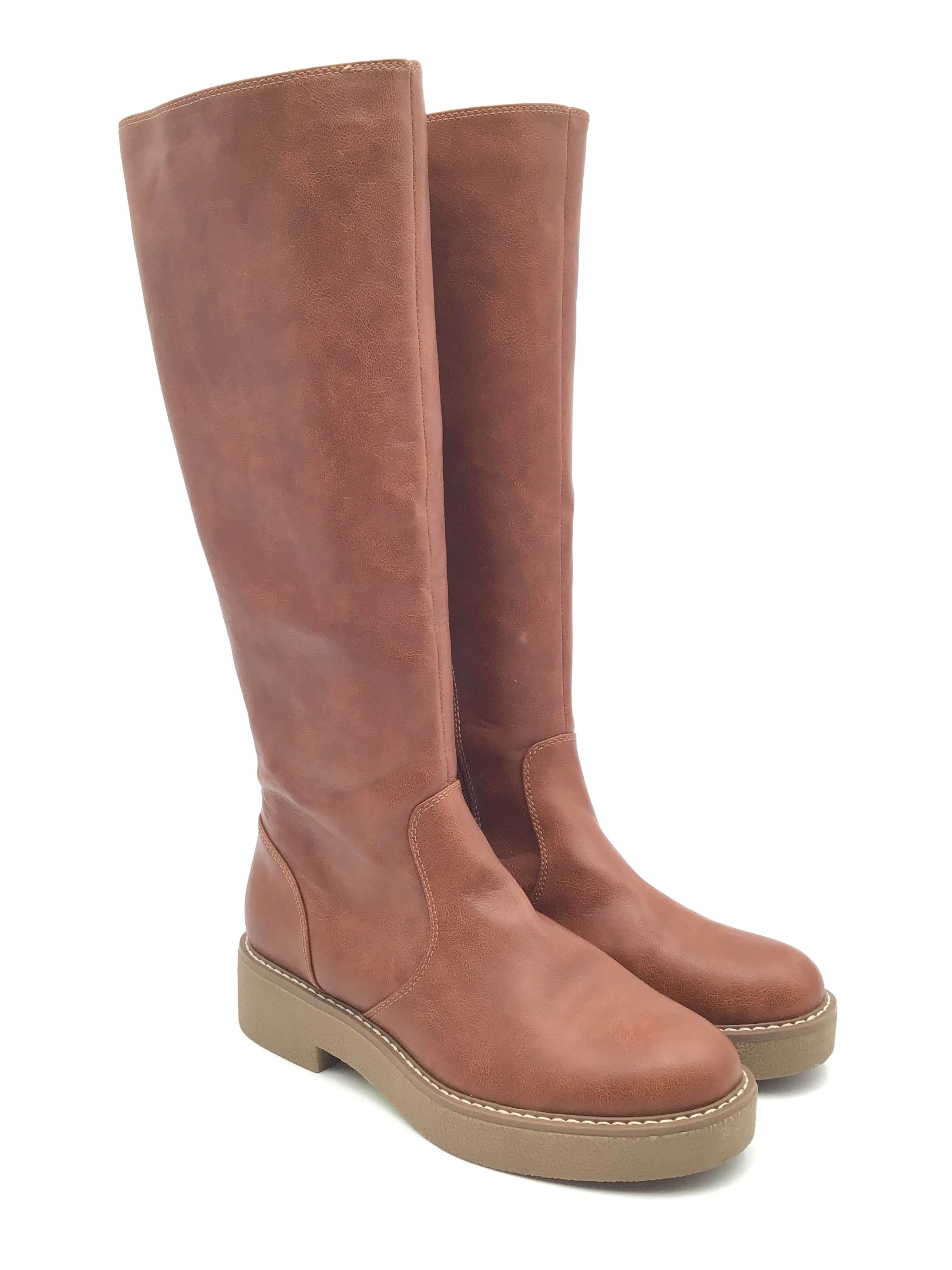 Boots Knee Flats By Universal Thread In Brown, Size: 8 Outdoor Daily Breathable