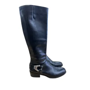 Boots Knee Flats By Via Spiga In Black, Size:6.5 Soft Material All Activity