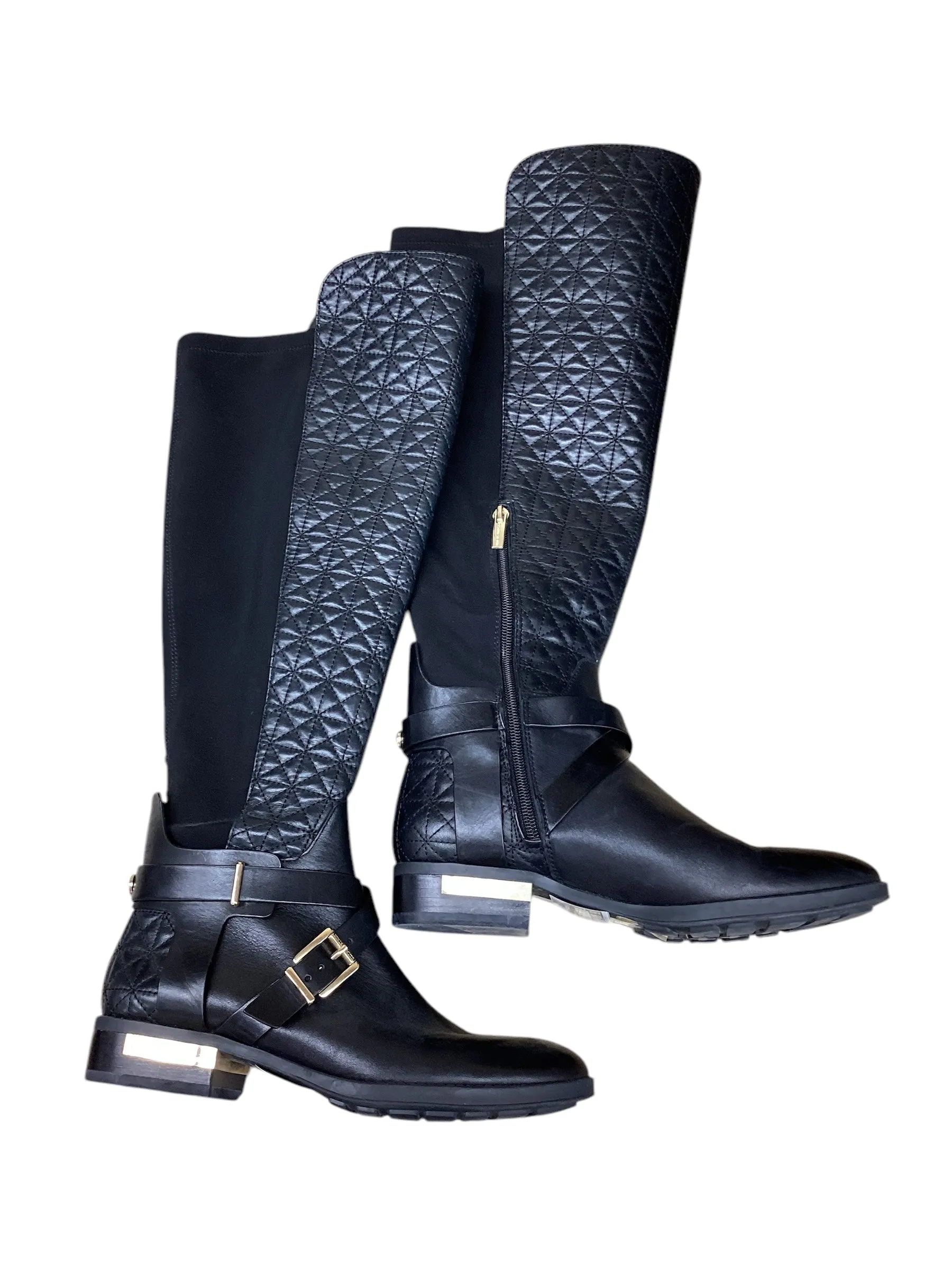 Boots Knee Flats By Vince Camuto In Black, Size: 7 Men Edge Multi Season