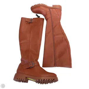 Functional Appeal Sock Fit Boots Knee Flats By Wild Diva In Brown, Size: 11