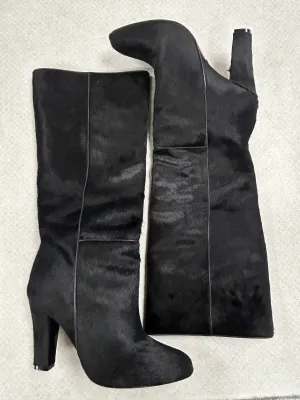 Quick Drying Hiking Trails Flex Groove Design Boots Knee Heels By Alexandre Birman In Black, Size: 10.5