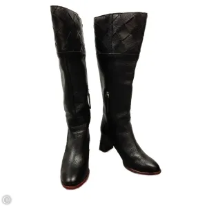 Durable Grip Lightweight Material Boots Knee Heels By Clothes Mentor In Black, Size: 6.5