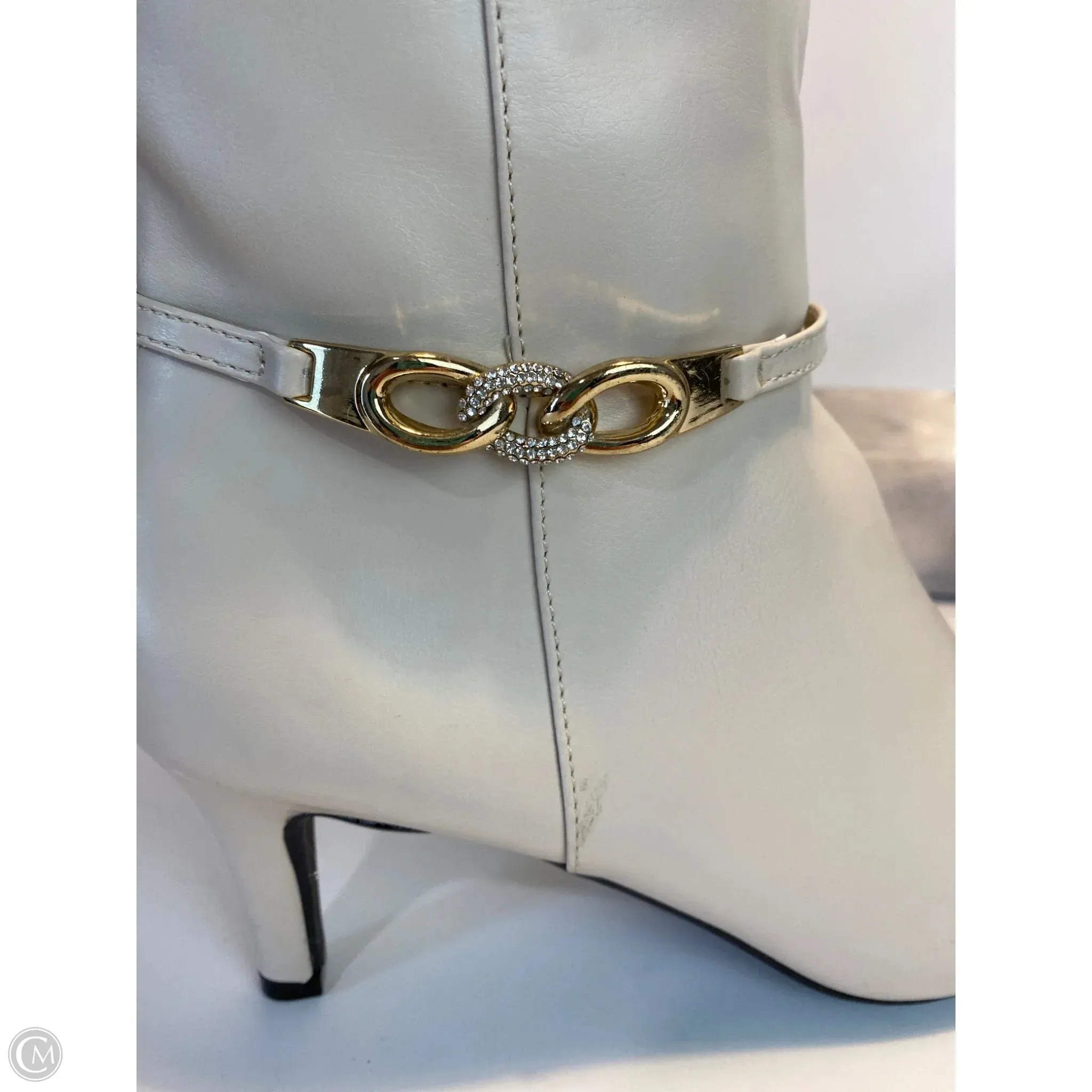 Boots Knee Heels By Clothes Mentor In Cream, Size: 6.5 Thermal Core Snow Trekker