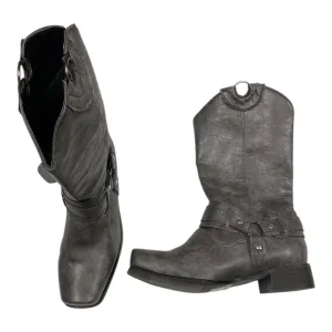 Feather Light Morning Walk Boots Knee Heels By Clothes Mentor In Grey, Size:9.5