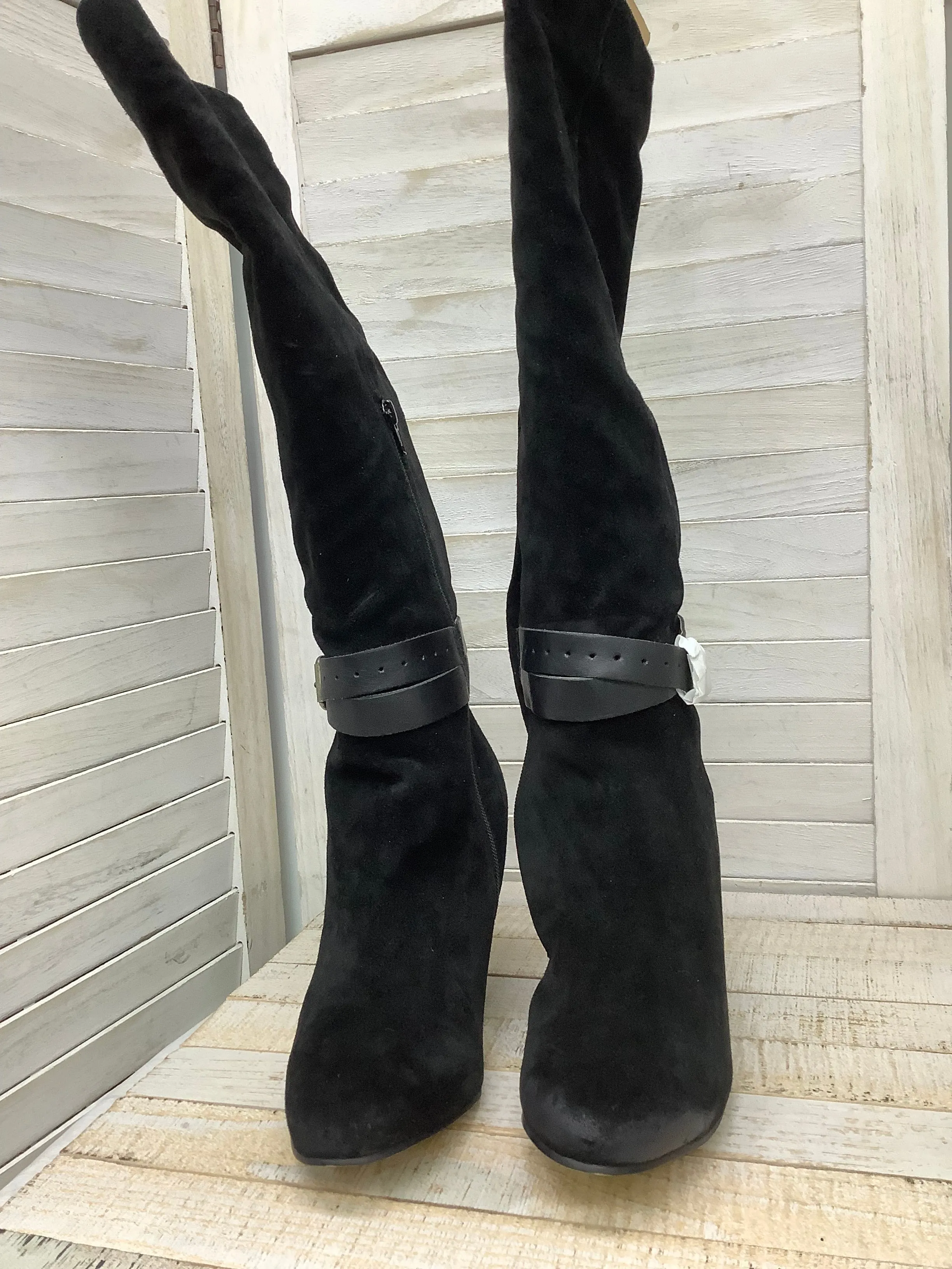 Bootie Cut Boots Knee Heels By Corso Como In Black, Size: 9.5