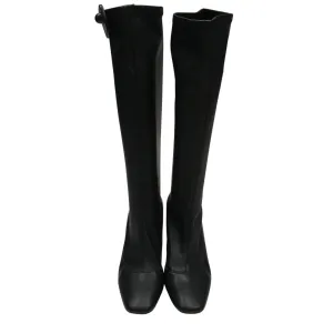 Boots Knee Heels By Donald Pliner In Black, Size:9 Thermal Core Weekend Camping Comfortable compression