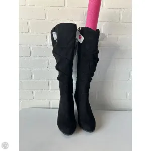 Boots Knee Heels By Dr Scholls In Black, Size: 8.5 Stylish And Functional Durable Shell All Day Worker