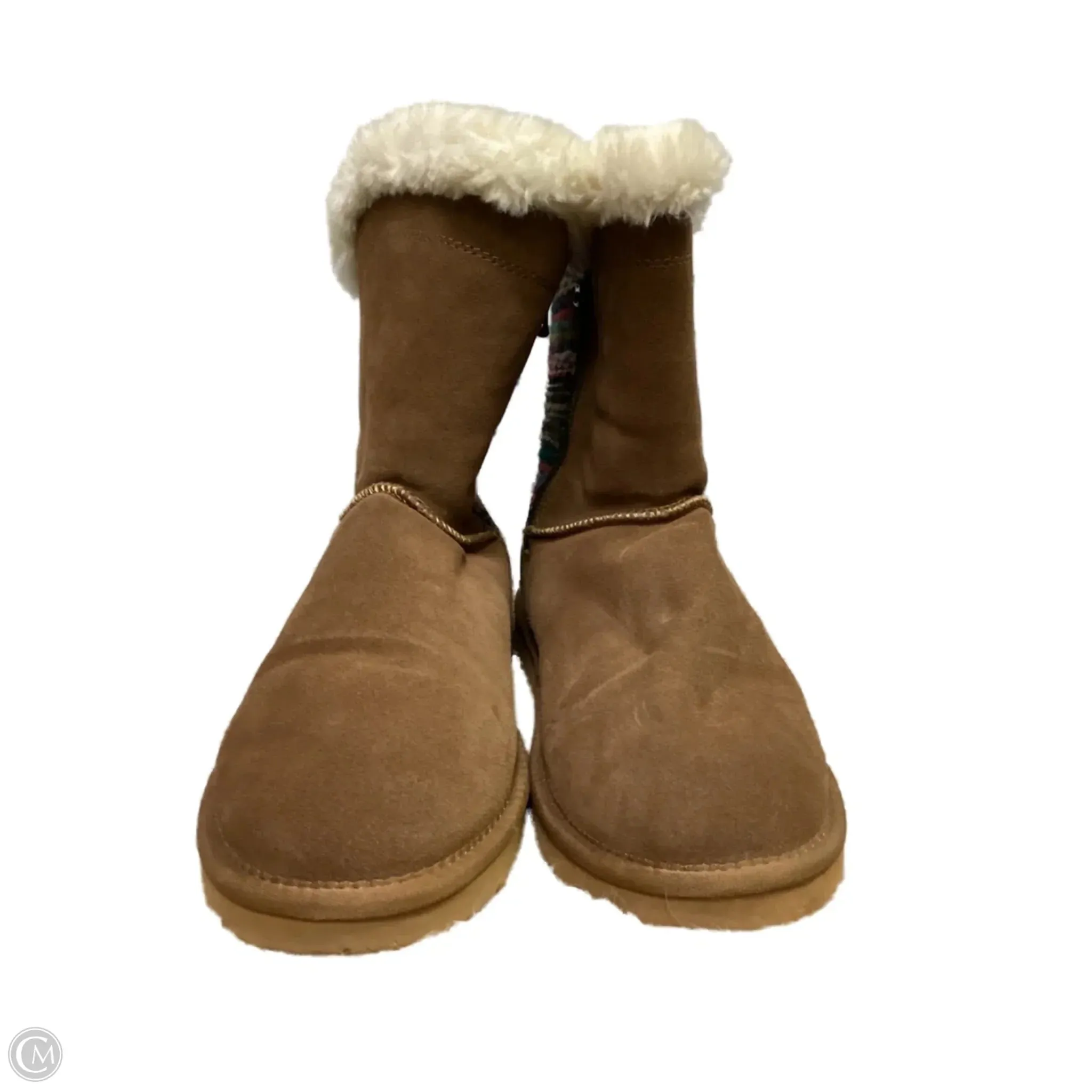 Leather Upper Silent Glam Boots Knee Heels By Eloquii In Black, Size: 11