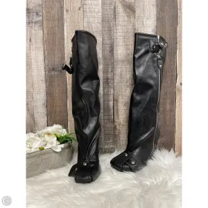 Boots Knee Heels By Fashion Nova In Black, Size: 5.5 Waterproof Design