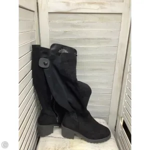 All-Purpose Boots Knee Heels By Forever 21 In Black, Size: 7