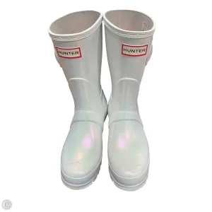 Frost Season Boots Knee Heels By Hunter In White, Size: 7