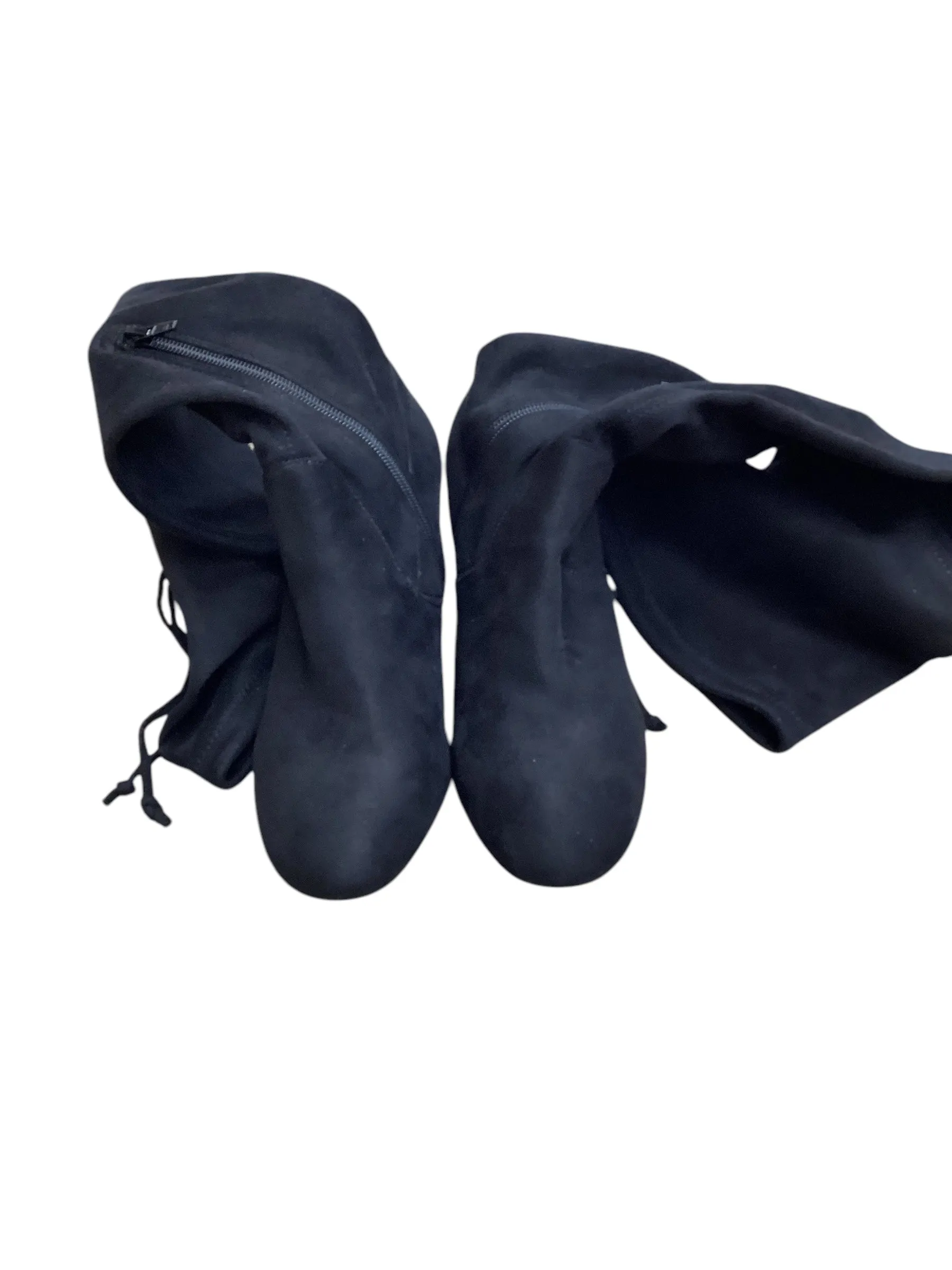 Boots Knee Heels By Kelly And Katie In Black, Size: 8 Trail Mode