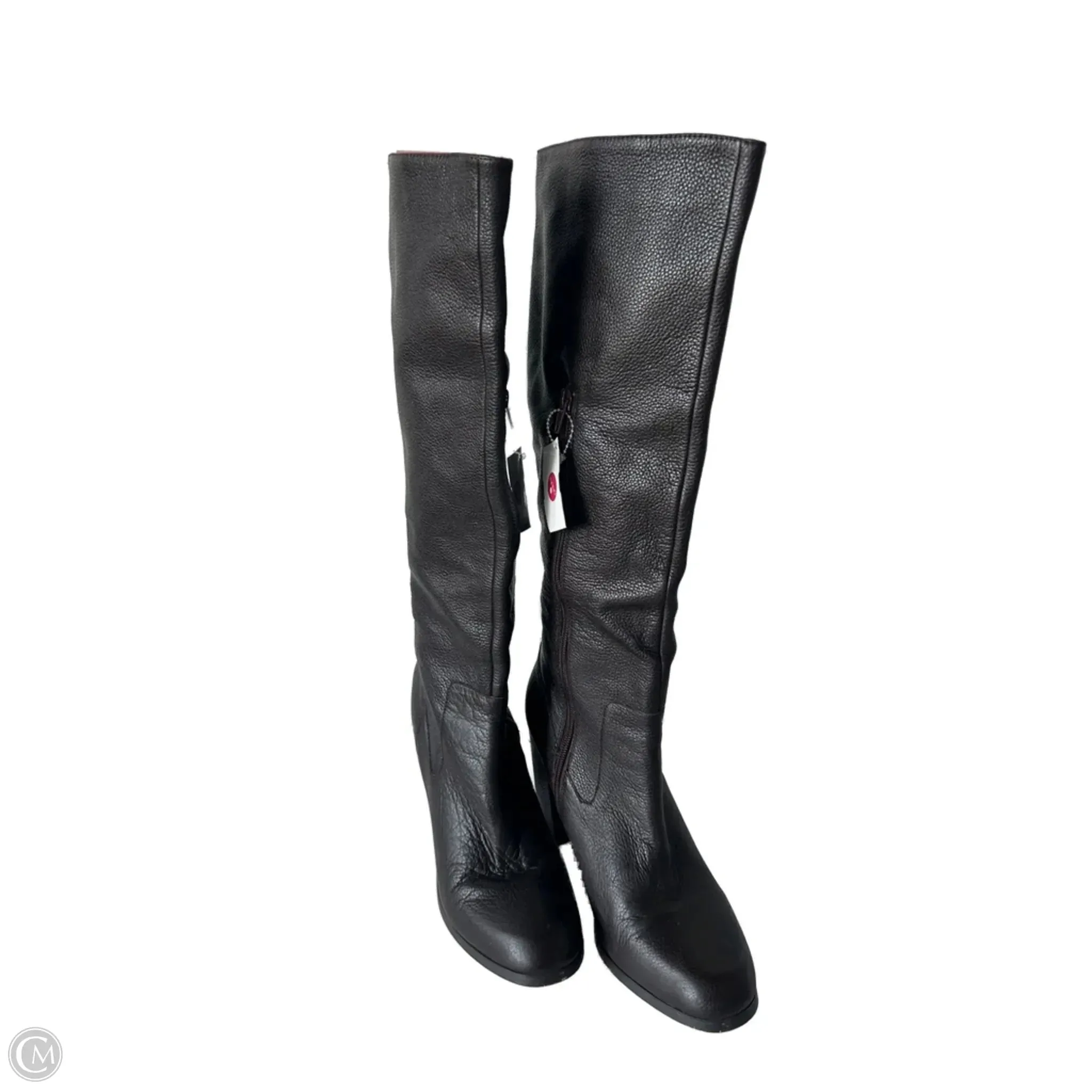 Water Repellent Boots Knee Heels By Lands End In Brown, Size: 11