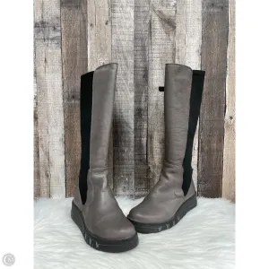 Date Ready Clean Silhouette Boots Knee Heels By Miz Mooz In Grey, Size: 7