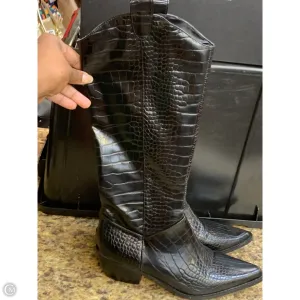 Slip Resistant Backcountry Camper City Utility Boots Knee Heels By Nasty Gal In Black, Size: 7