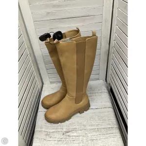 Boots Knee Heels By Sugar In Brown, Size: 7 Equestrian