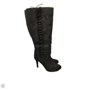 Boots Knee Heels By Torrid In Black, Size: 7.5 Comfortable to walk rain walk