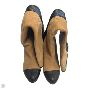 Roll Bar Stabilizer Comfort Insoles Boots Knee Heels By Zara In Black & Brown, Size: 8