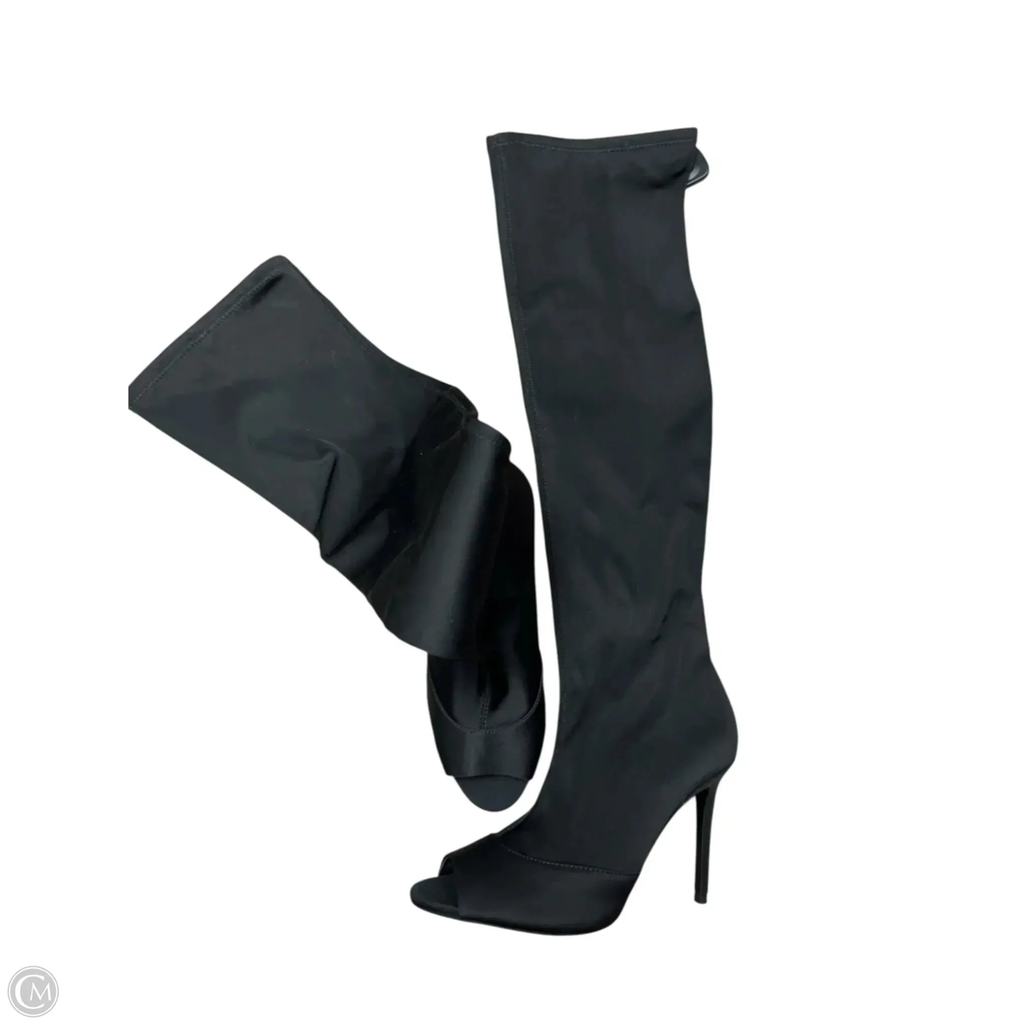 Boots Knee Heels By Zara In Black, Size: 7 Smooth Entry Low Top